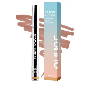 Lip Stain Peel Off, Lip Stain Peel off Long Lasting, Waterproof & Transfer-Proof Lip Color, Nourishing, Natural Matte Finish, Infused with Hyaluronic Acid (Light Brown, 0.17oz)