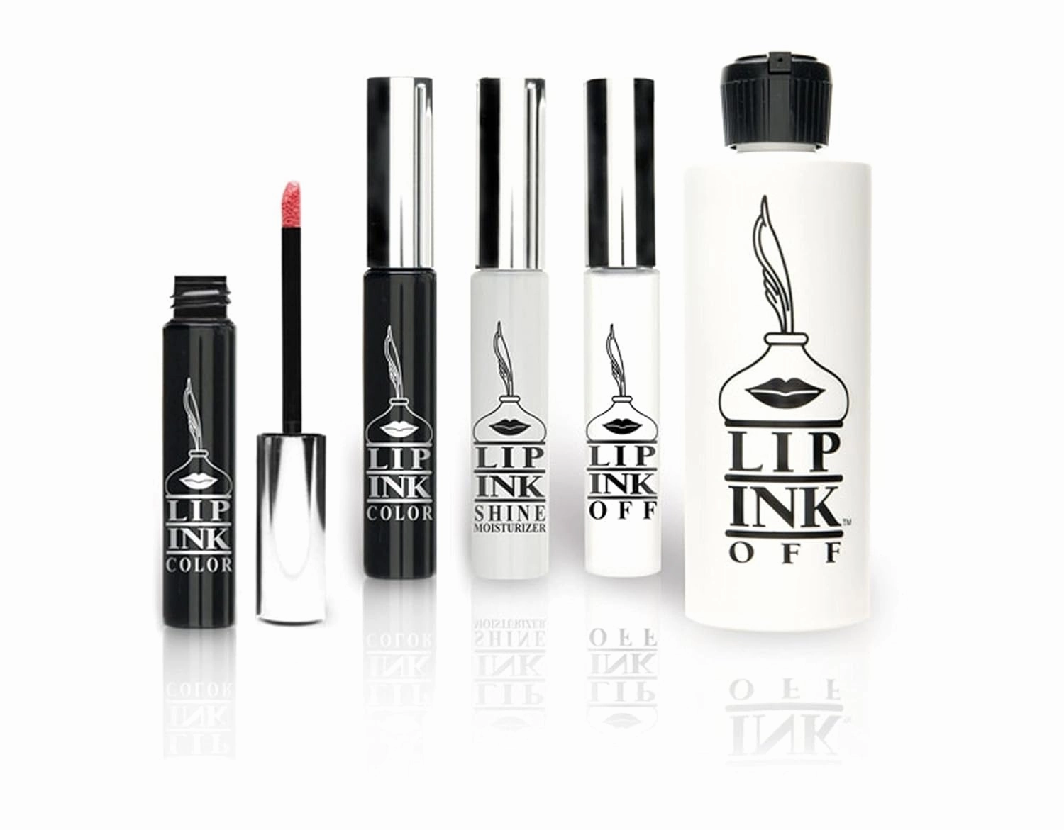 Lip Ink Organic Vegan 100% Smearproof Lip Stain Sampler Kit (Coral & Mango)