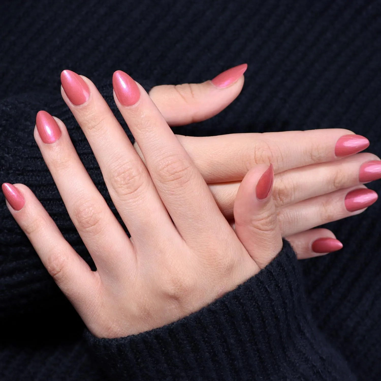 LONDONTOWN Candy Apple Red Shimmery Nail Polish, Slopeside lakur, Vegan Chip-Resistant Long-Lasting Nail Lacquer, 40 fl oz