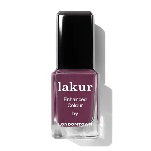 LONDONTOWN lakur Nail Polish - Chip-Resistant, Non-Toxic, Conditions & Hydrates Nails | Glossy Berry Purple, Best Year Ever, .40 fl oz