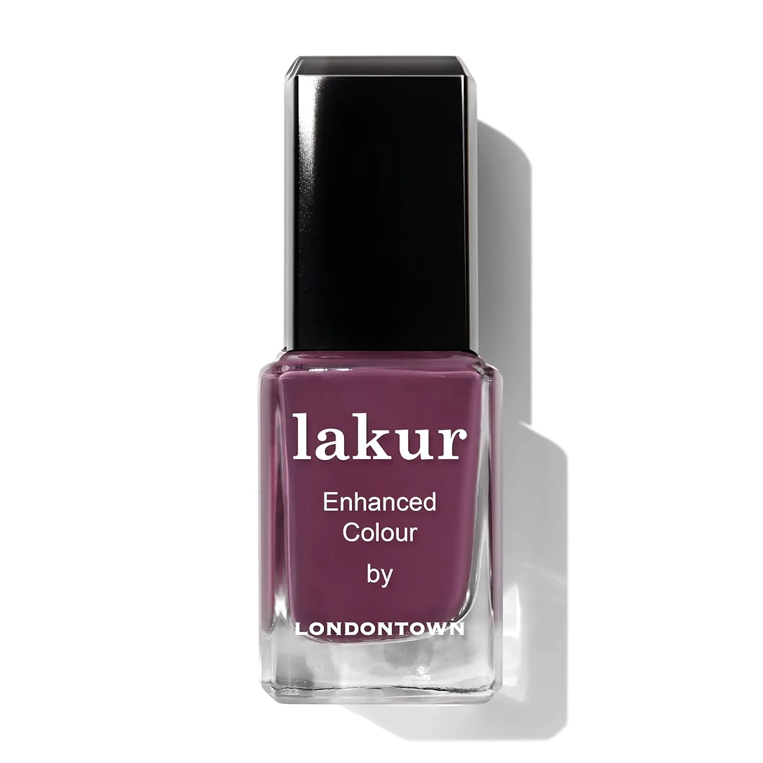 LONDONTOWN lakur Nail Polish - Chip-Resistant, Non-Toxic, Conditions & Hydrates Nails | Glossy Berry Purple, Best Year Ever, .40 fl oz