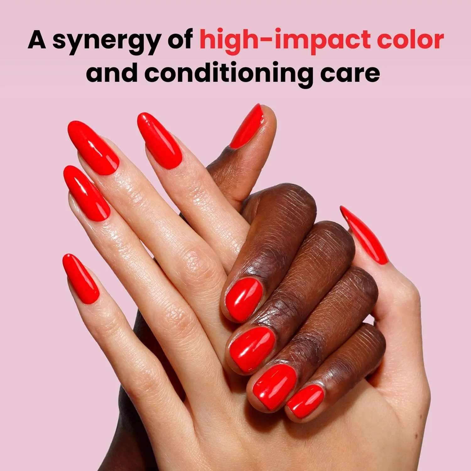 LONDONTOWN lakur Nail Polish - Chip-Resistant, Non-Toxic, Conditions & Hydrates Nails | Glossy Bright Red, Maraschino Cherry, .40 fl oz