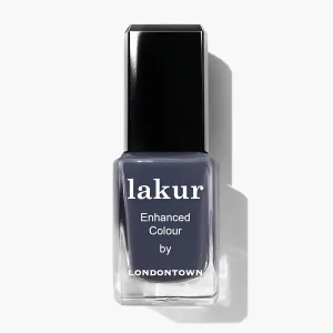 LONDONTOWN lakur Nail Polish - Chip-Resistant, Non-Toxic, Conditions & Hydrates Nails | Glossy Cashmere Gray, Secret to Happiness, .40 fl oz