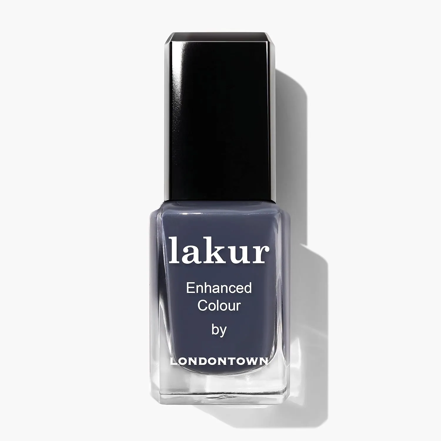 LONDONTOWN lakur Nail Polish - Chip-Resistant, Non-Toxic, Conditions & Hydrates Nails | Glossy Cashmere Gray, Secret to Happiness, .40 fl oz
