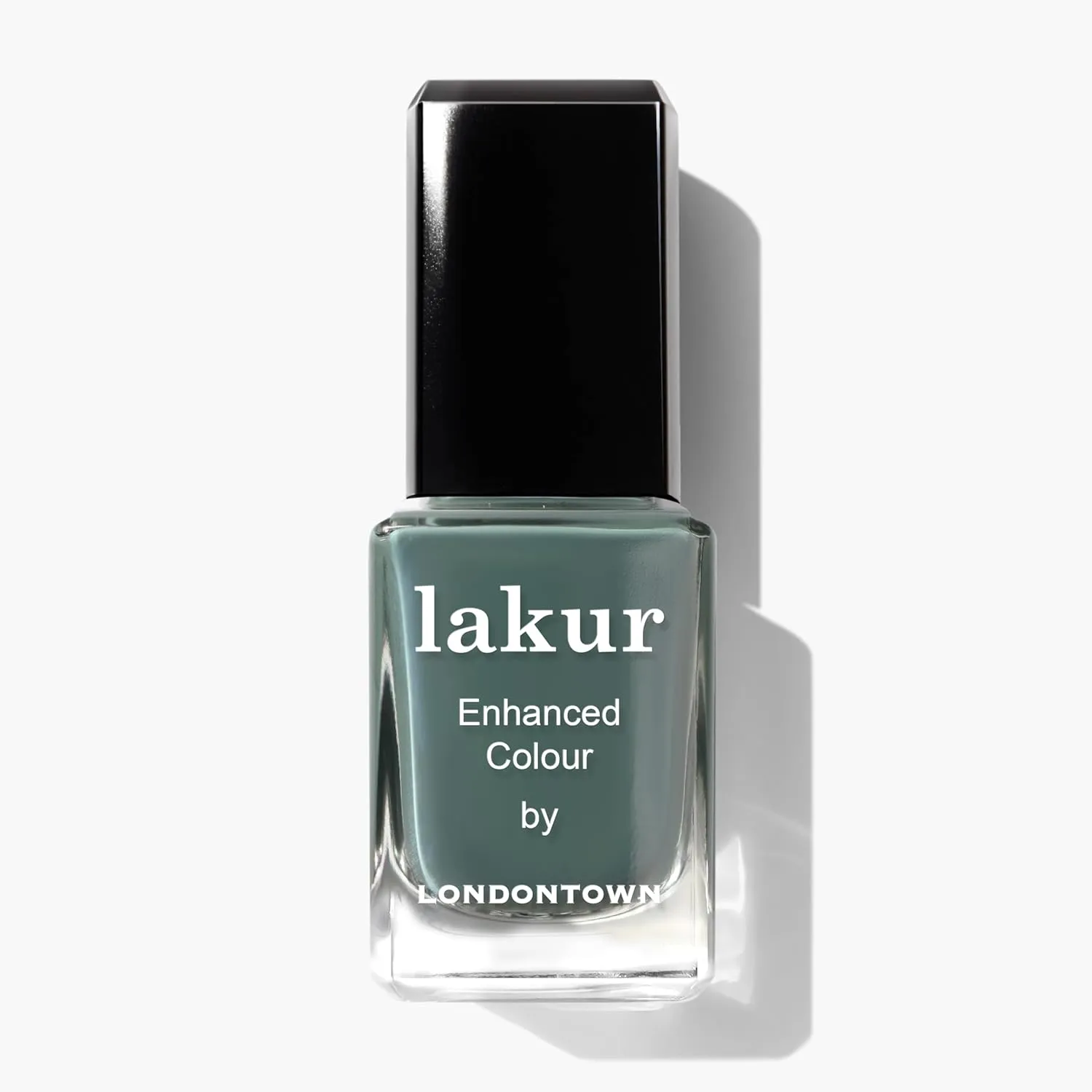 LONDONTOWN lakur Nail Polish - Chip-Resistant, Non-Toxic, Conditions & Hydrates Nails | Glossy Olive Green, Velvet Drapes, .40 fl oz