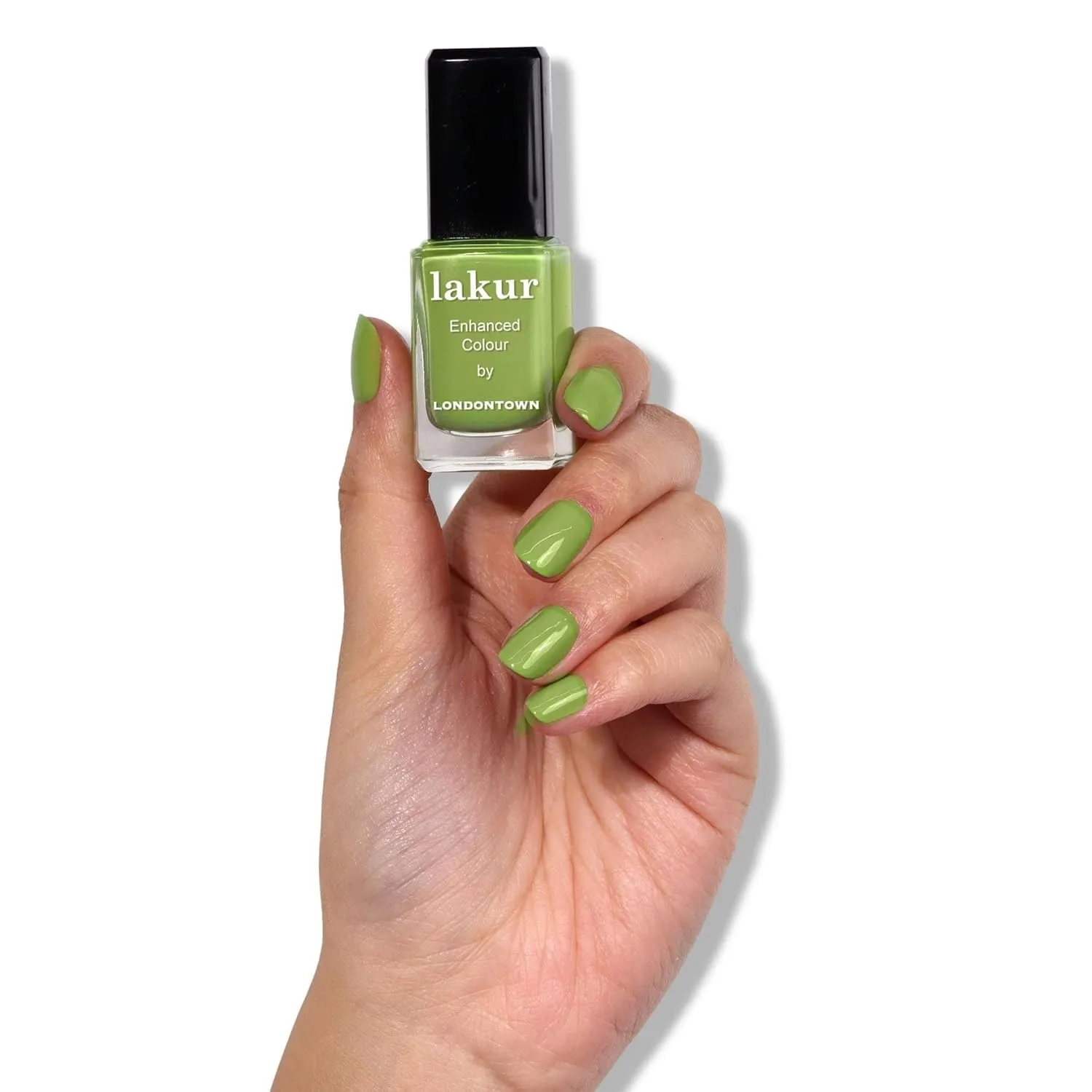 LONDONTOWN lakur Nail Polish - Chip-Resistant, Non-Toxic, Conditions & Hydrates Nails | Glossy Parakeet Green, Tipsy Mermaid, .40 fl oz