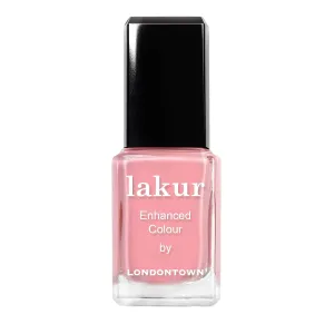 LONDONTOWN lakur Nail Polish - Chip-Resistant, Non-Toxic, Conditions & Hydrates Nails | Glossy Salmon Pink, Desert Flower, .40 fl oz