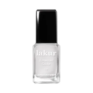 LONDONTOWN lakur Nail Polish - Chip-Resistant, Non-Toxic, Conditions & Hydrates Nails | Sheer Creamy White, Double Scoop, .40 fl oz