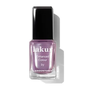 LONDONTOWN lakur Nail Polish - Chip-Resistant, Non-Toxic, Conditions & Hydrates Nails | Shimmery Glittery Purple, Amethyst on Ice, .40 fl oz