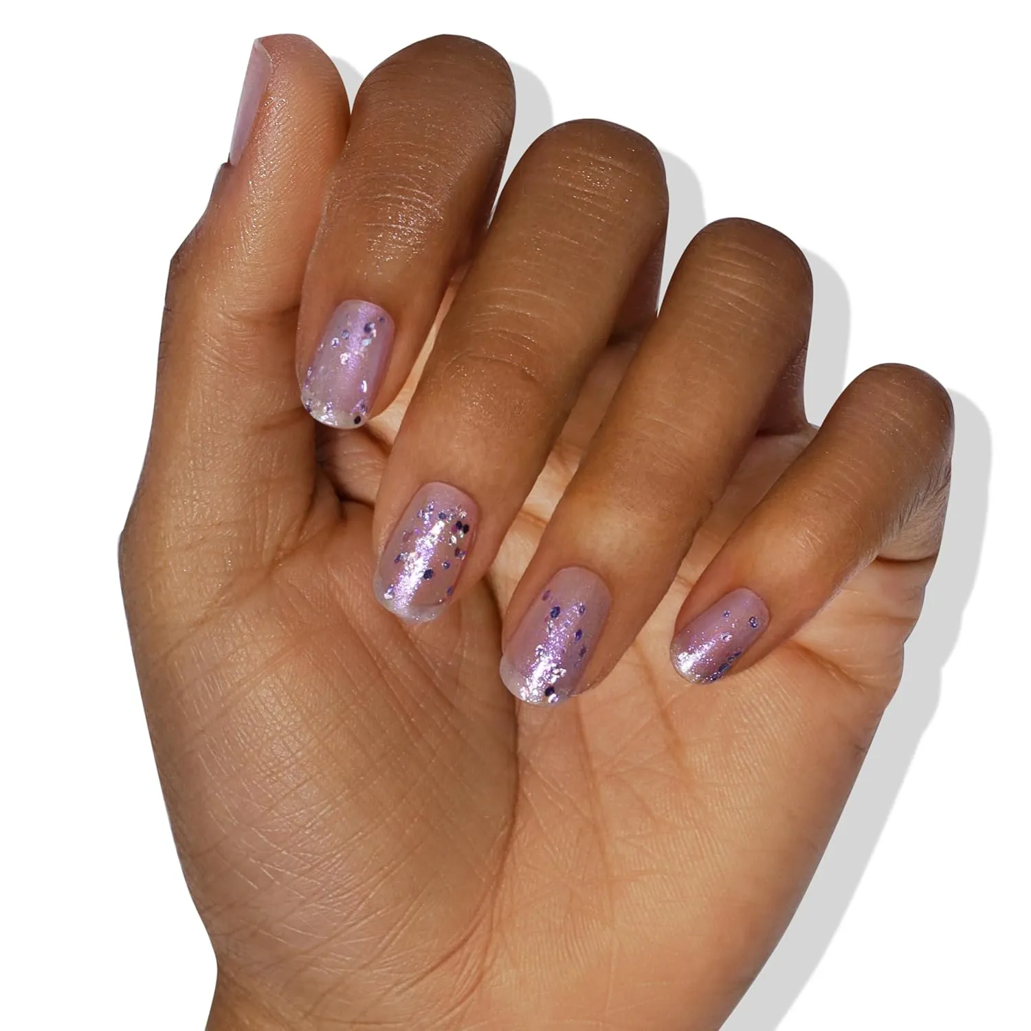 LONDONTOWN lakur Nail Polish - Chip-Resistant, Non-Toxic, Conditions & Hydrates Nails | Shimmery Holographic Purple, Grape Fizz, .40 fl oz