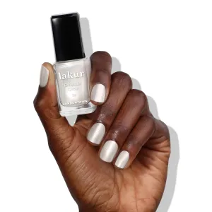 LONDONTOWN lakur Nail Polish - Chip-Resistant, Non-Toxic, Conditions & Hydrates Nails | Shimmery Snow Chrome, Powder, .40 fl oz