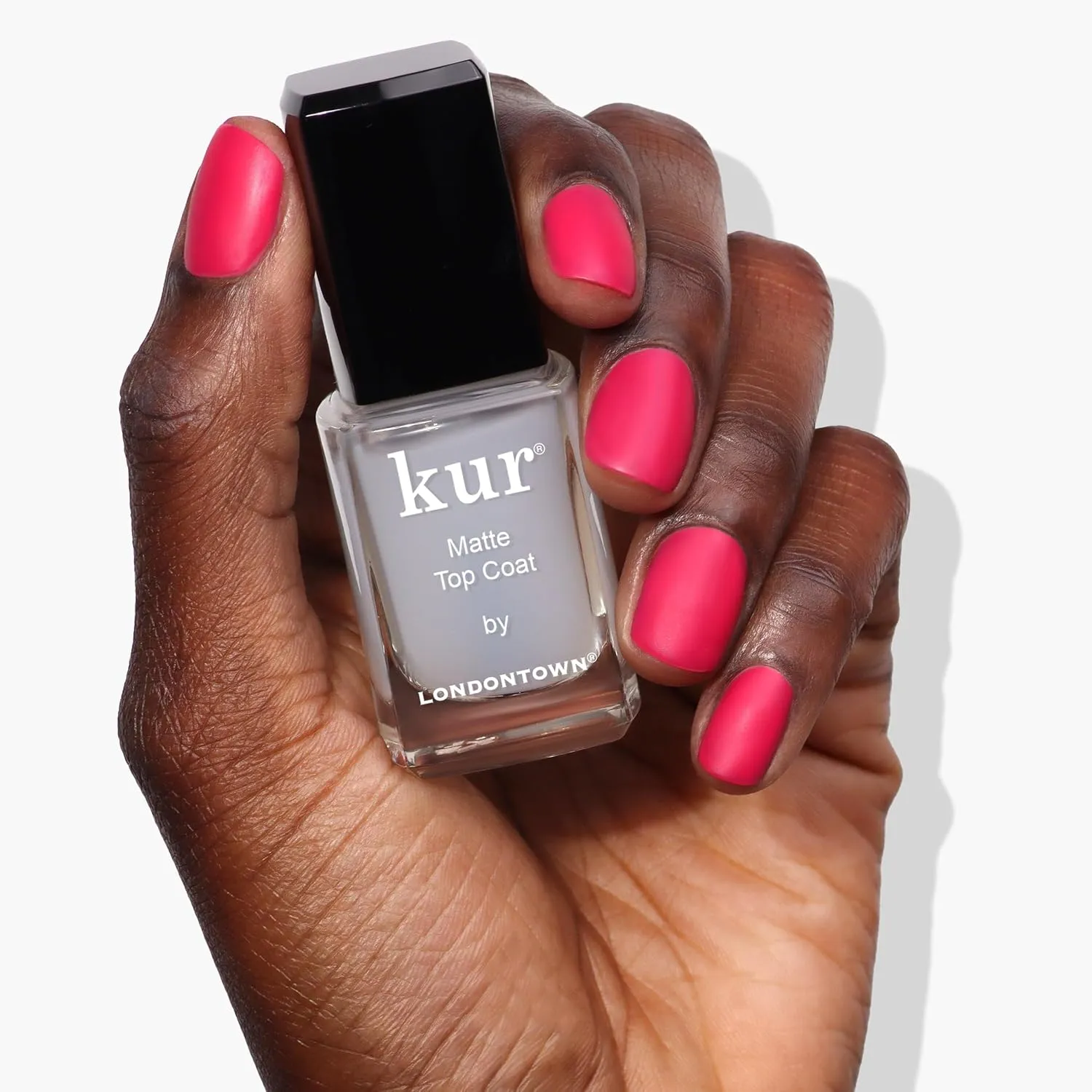 LONDONTOWN Matte Top Coat Nail Polish, Long Lasting Wear, Vegan/Cruelty-Free Gluten-Free Formula .40fl oz