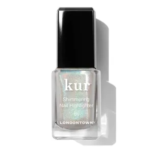 LONDONTOWN Shimmer Nail Highlighter - Multi-Dimensional Iridescent Finish Nail Polish Treatment, Vegan Cruelty Free, Shimmery Pastel Opal Aurora Borealis, Stardust - .40fl oz