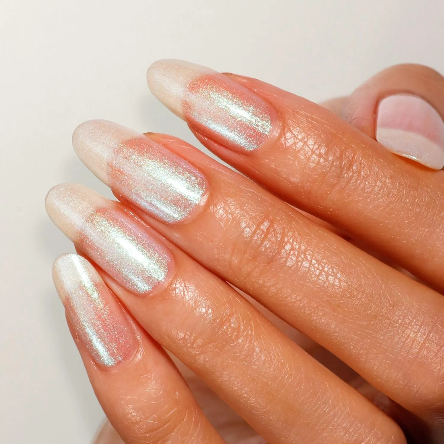 LONDONTOWN Shimmer Nail Highlighter - Multi-Dimensional Iridescent Finish Nail Polish Treatment, Vegan Cruelty Free, Shimmery Pastel Opal Aurora Borealis, Stardust - .40fl oz