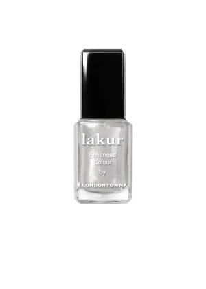 LONDONTOWN White Powdered Sugar Glittery Nail Polish, Coconut Crush lakur, Vegan Chip-Resistant Long-Lasting Nail Lacquer, .40 fl oz