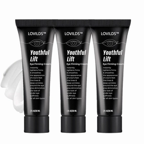 LOVILDS Youthful Lift Eye Firming Cream, Advanced Instant Firm Eye Cream, Anti Aging Eye Cream For Dark Circles, Puffiness & Bags, Reduce Wrinkles, Fine Lines, Moisturizating Skin (3 Pack)