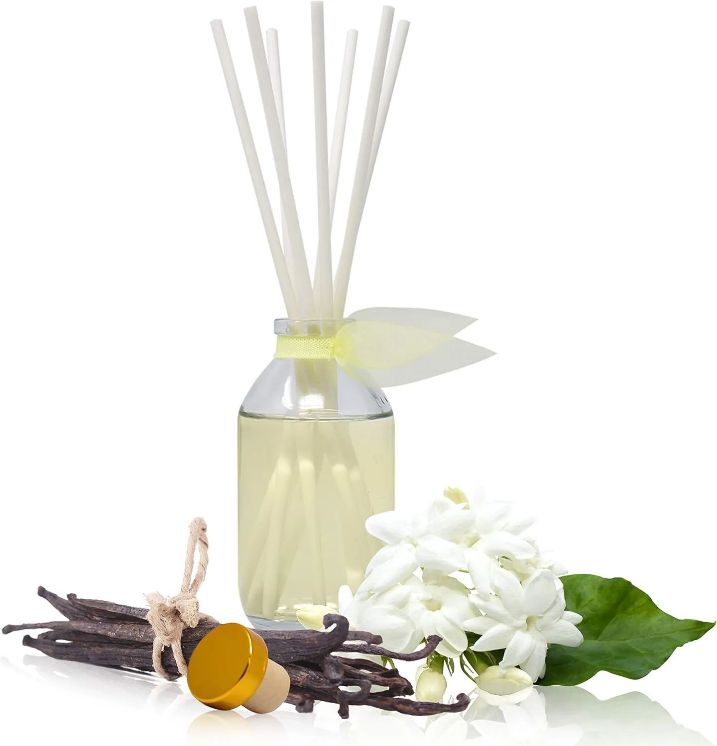 LOVSPA Sparkling Grapefruit Reed Diffuser Set - Refreshing Citrus Scent Diffuser for Home - Non-Toxic Oil Reed Diffuser - Made in The USA
