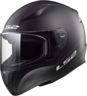LS2 Helmets Rapid II Full Face Motorcycle Helmet (Matte Black - Large)