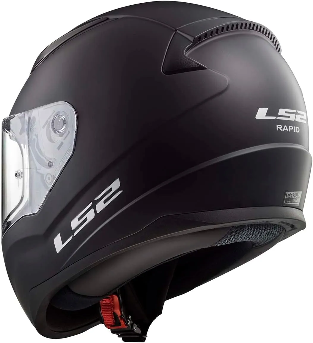 LS2 Helmets Rapid II Full Face Motorcycle Helmet (Matte Black - Large)