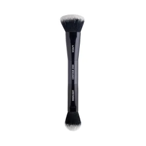 Lune Aster Contour Duo Brush - Multi-tasking, dual-ended vegan Contour Duo Brush. - vegan, paraben free
