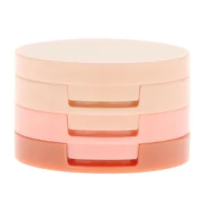 Luxe Blush Trio Set with Mirror - 3-in-1 Blush, Highlighter, and Contour Palette, Long-Lasting Formula for A Natural Glow, for All Skin Tones