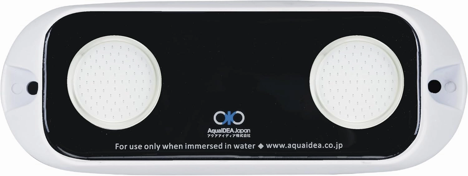 Made in Japan JB20W Underwater LED Boat Light – 60W COB LED – IP68 Waterproof Transom Mount 9-32V DC Fishing, Wake, Cruiser & Trailer BoatsM arine LED Light (White case, Blue)