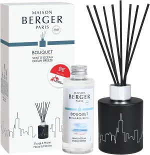 Maison Berger Scented Bouquet with Reed Sticks Prefilled with Fragrance Ocean Breeze, 100 milliliters /4.2Fluid Onces - Doctors Without Borders MSF - 9.1 x 9.1 x 3.1 inches
