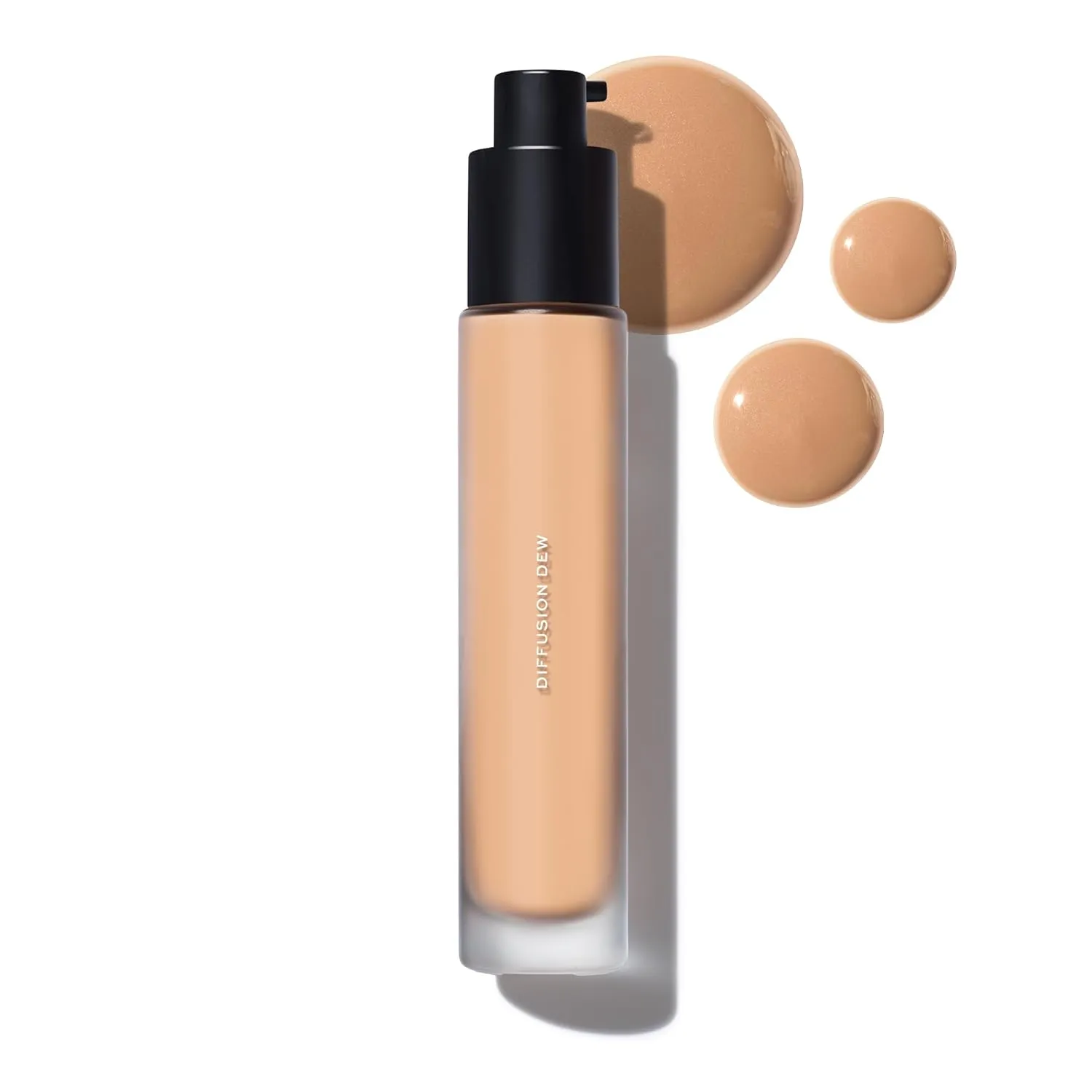 MAKE Beauty Diffusion Dew Skin Tint. Sheer to Medium Coverage Radiant Finish. Blurring, Smoothing, and Brightening for Glowing Complexion. Enhanced with Niacinamide and Adenosine. Beige 03
