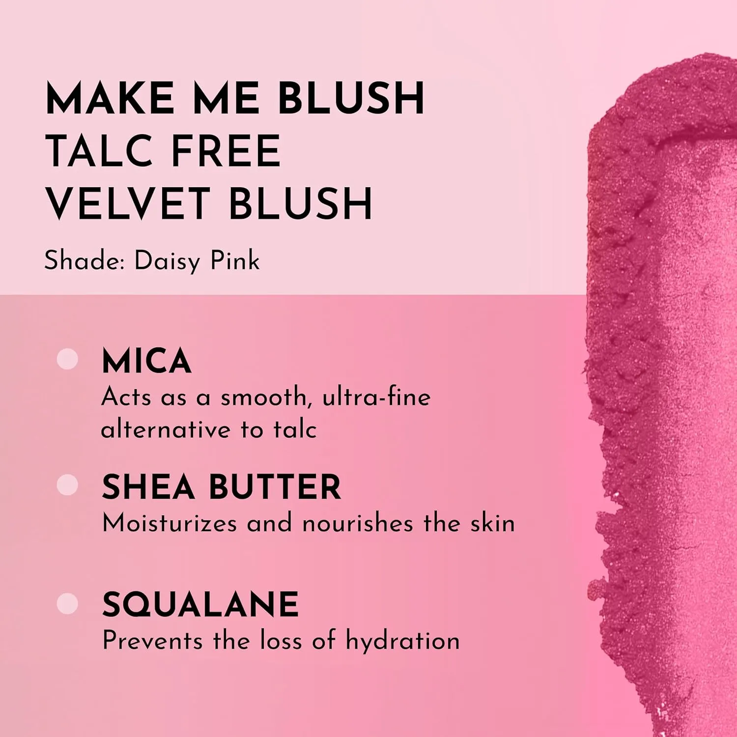 Make Me Blush Talc Free Velvet Blush, Daisy Pink, 0.18 Ounce