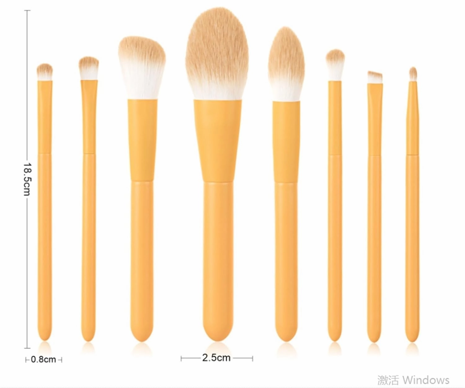Make Up Brushes Set Makeup Brush Set 8 Pieces For Eyes And Face Contour Brushes With Soft Bristles And Wooden Handle Makeup Tools Set(Green)
