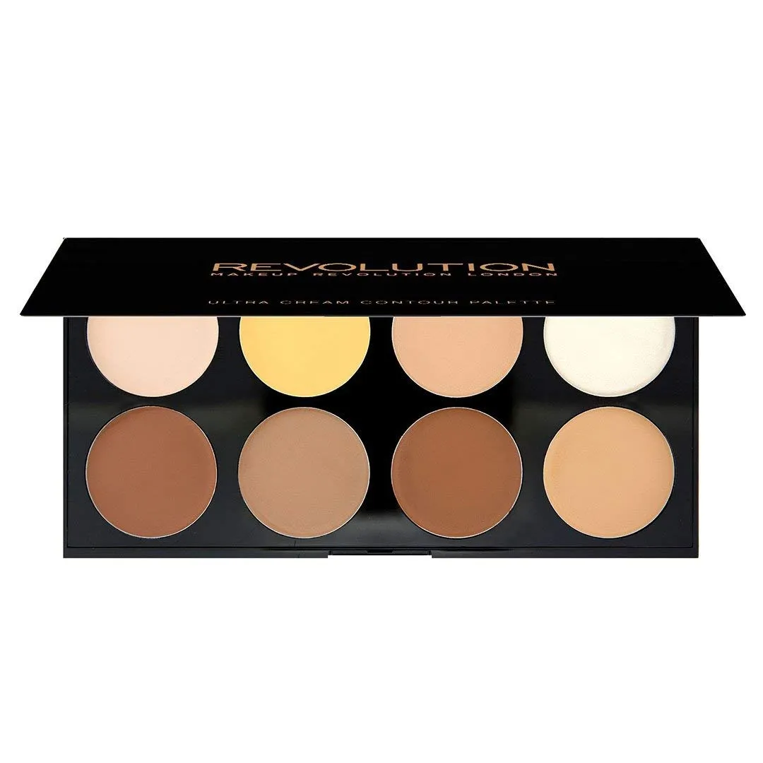 Makeup Revolution, Ultra Cream Contour Palette, Makeup Palette Includes Highlighter & Contour Shades, Vegan, 13g