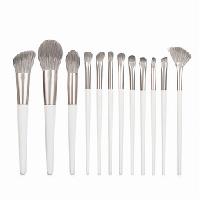 Makeup Brush Set 12pcs Premium Synthetic Makeup Brushes，Vegan Professional Make up Brush Kit Foundation Powder Blush Eyeshadow Eyebrow Contour Concealer Makeup Brushes Set 46-3