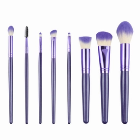 Makeup Brush Set, 8pcs Premium Synthetic Makeup Brushes Professional Make Up Brush Kit Foundation Powder Blush Eyeshadow Eyebrow Contour Concealer Makeup Brushes Set Durable Aluminum Ferrule Wooden Handle 25-1