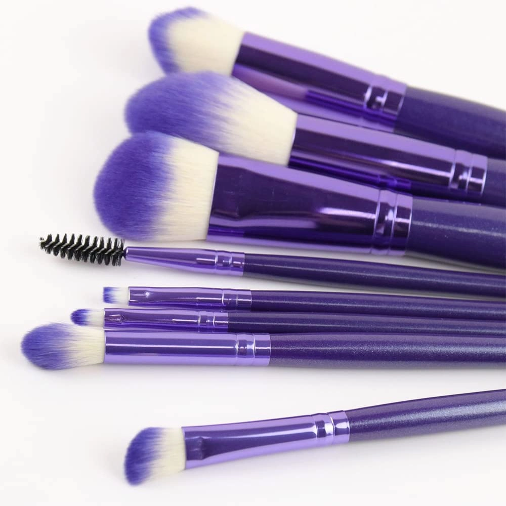 Makeup Brush Set, 8pcs Premium Synthetic Makeup Brushes Professional Make Up Brush Kit Foundation Powder Blush Eyeshadow Eyebrow Contour Concealer Makeup Brushes Set Durable Aluminum Ferrule Wooden Handle 25-1