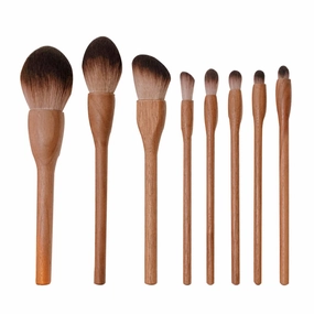 Makeup Brushes Soft Premium Synthetic Fiber Makeup Brush Set， Advaced Face Makeup Tools for Foundation Powder Blush Contour Eyeshadow Concealer Applicator Brush Tools Wulnut Handle 28-9