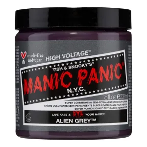 MANIC PANIC Classic Alien Grey Semi Permanent Hair Color - Cool, Medium Slate Grey Hair Dye for Women & Men That Lasts 4-6 Weeks - Vegan, Ammonia & Cruelty-Free - Create & Mix Custom Shades (8oz)