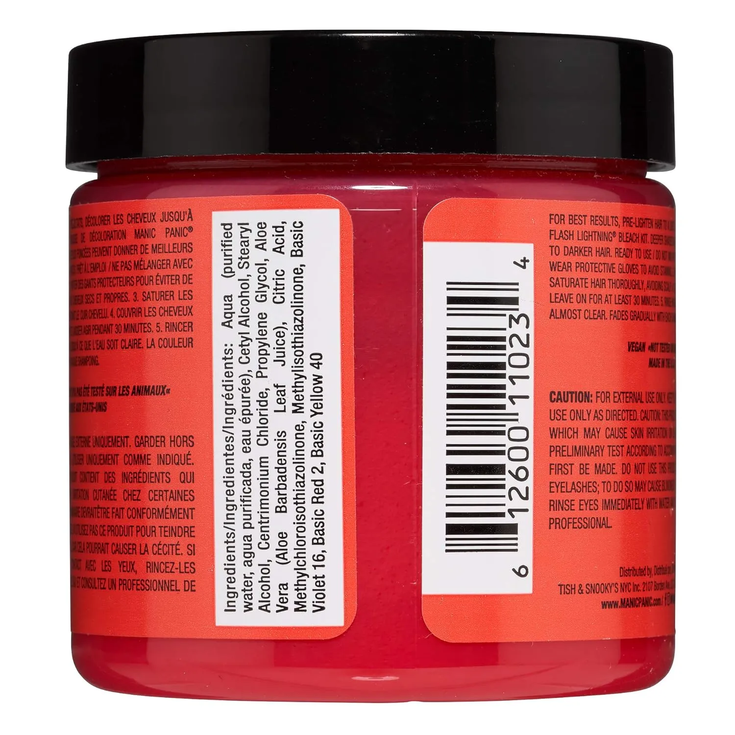 MANIC PANIC Classic Pretty Flamingo Semi Permanent Hair Color - Warm Pink Hair Dye for Women & Men That Lasts 4-6 Weeks - Vegan, Ammonia & Cruelty-Free - Create & Mix Custom Shades (4oz)