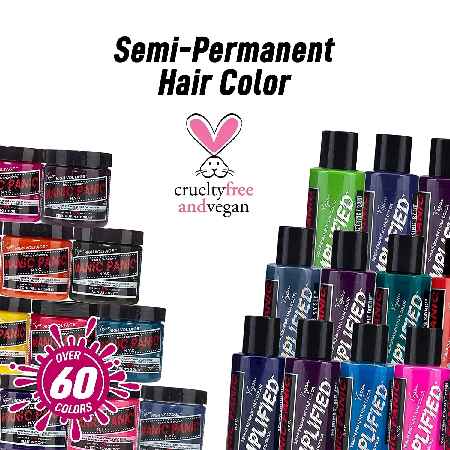 MANIC PANIC Electric Pink Pussycat Hair Color Amplified