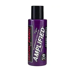 MANIC PANIC Ultra Violet Amplified Semi-Permanent Hair Dye - Cool Blue Toned Violet Color - Works on Dark & Light Shades - Vegan, PPD & Ammonia Free