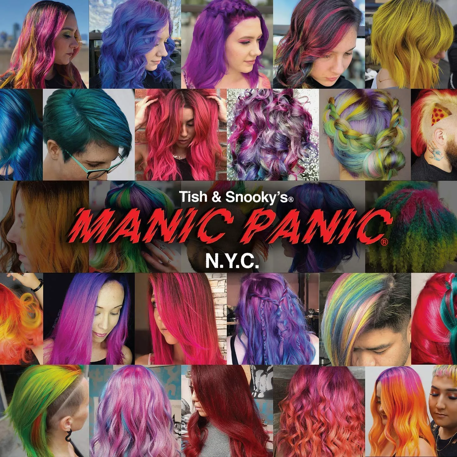 MANIC PANIC Ultra Violet Hair Color - Amplified - (2PK) Semi Permanent Hair Dye - Cool Blue Toned Violet Color - Vegan, PPD & Ammonia Free - For Coloring Hair on Men & Women