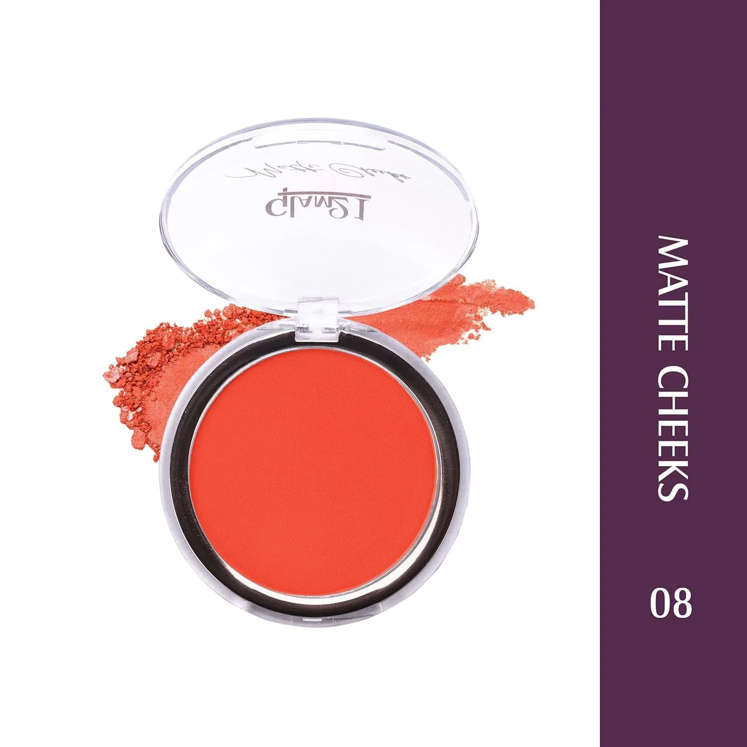 Matte Cheek Blush | Perfect Pop of Color | Seamless Texture & Perfect Coverage Richly | Pigmented | Ultra Matte | Blendable | Suits all skin tones| 8.7gm | (Shade-08)