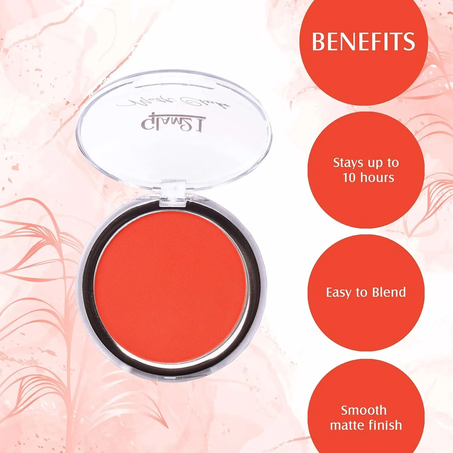 Matte Cheek Blush | Perfect Pop of Color | Seamless Texture & Perfect Coverage Richly | Pigmented | Ultra Matte | Blendable | Suits all skin tones| 8.7gm | (Shade-08)