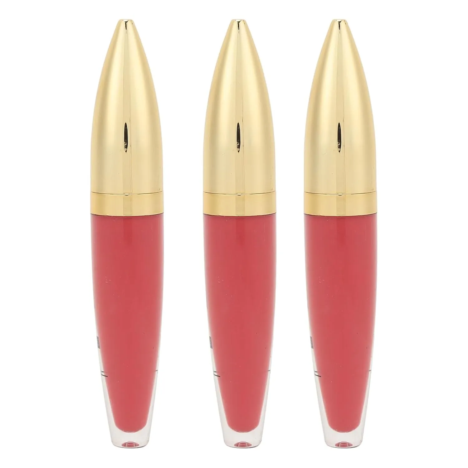 Matte Lightweight Concealed Lip Lines Moisturizing 3pcs Lip Glaze Long Lasting 5ml Matte Lip Gloss Makeup Kit for Office Party (04)