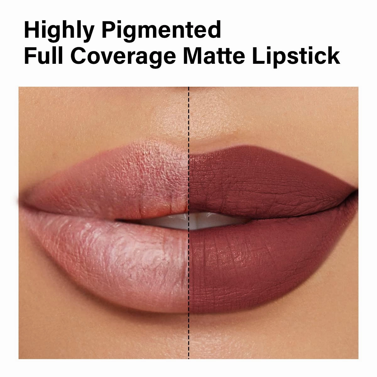 Matte Lipstick Hydrating Lip Color Makeup, Highly Pigmented Lipstick with Moisturizing Formula, Lightweight, Smooth, M28