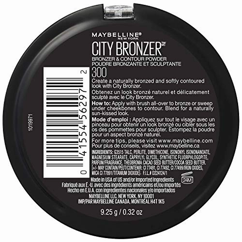 Maybelline New York City Bronzer Powder Makeup, Bronzer and Contour Powder, 300, 0.32 oz.
