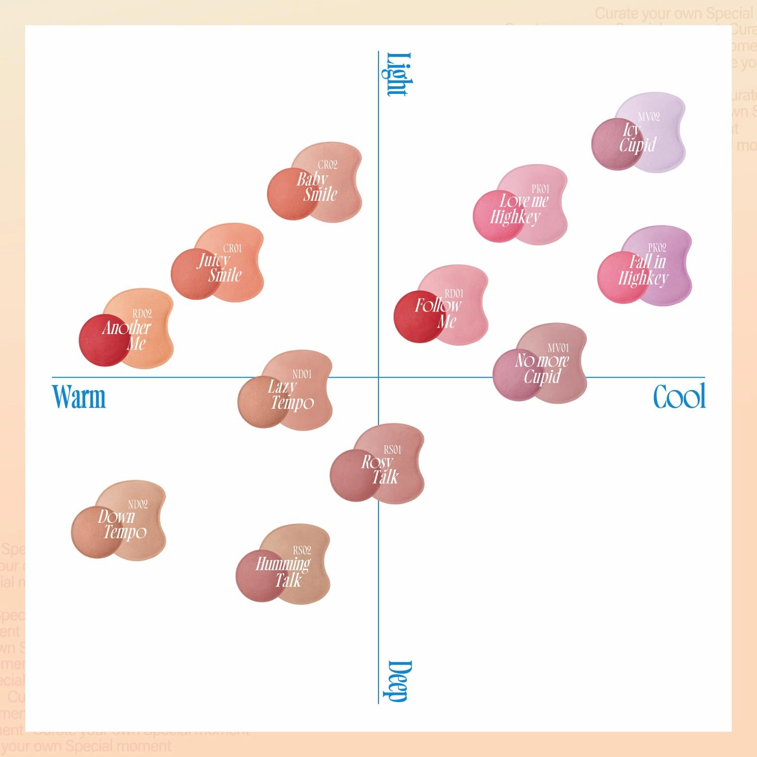 Mellow Dual Blush | PK01 Love Me Highkey | Dual Color, Jelly Texture, 12 Colors, Longwear, Long-lasting | 7.2g