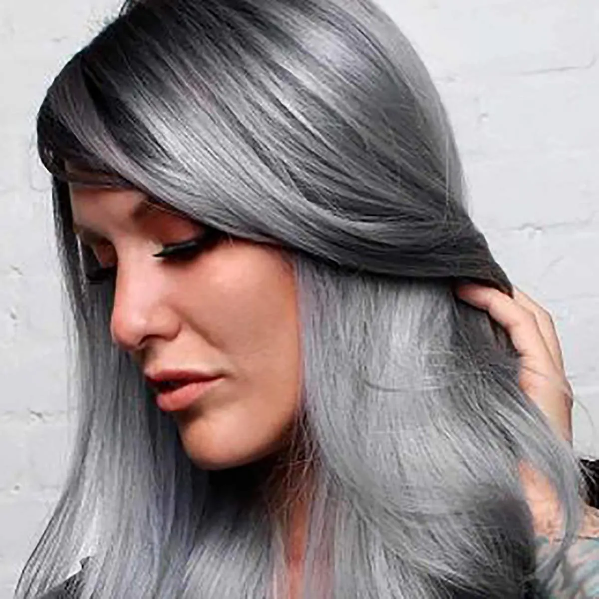 Metallic Graphite Hair Dye Demi-Permanent, Grey Toner for Bleached Hair, Anti-Breakage Plex Hair Care, Vegan & Cruelty-Free, 100% Gray Coverage, Silver Gray Hair Color by Smart Beauty