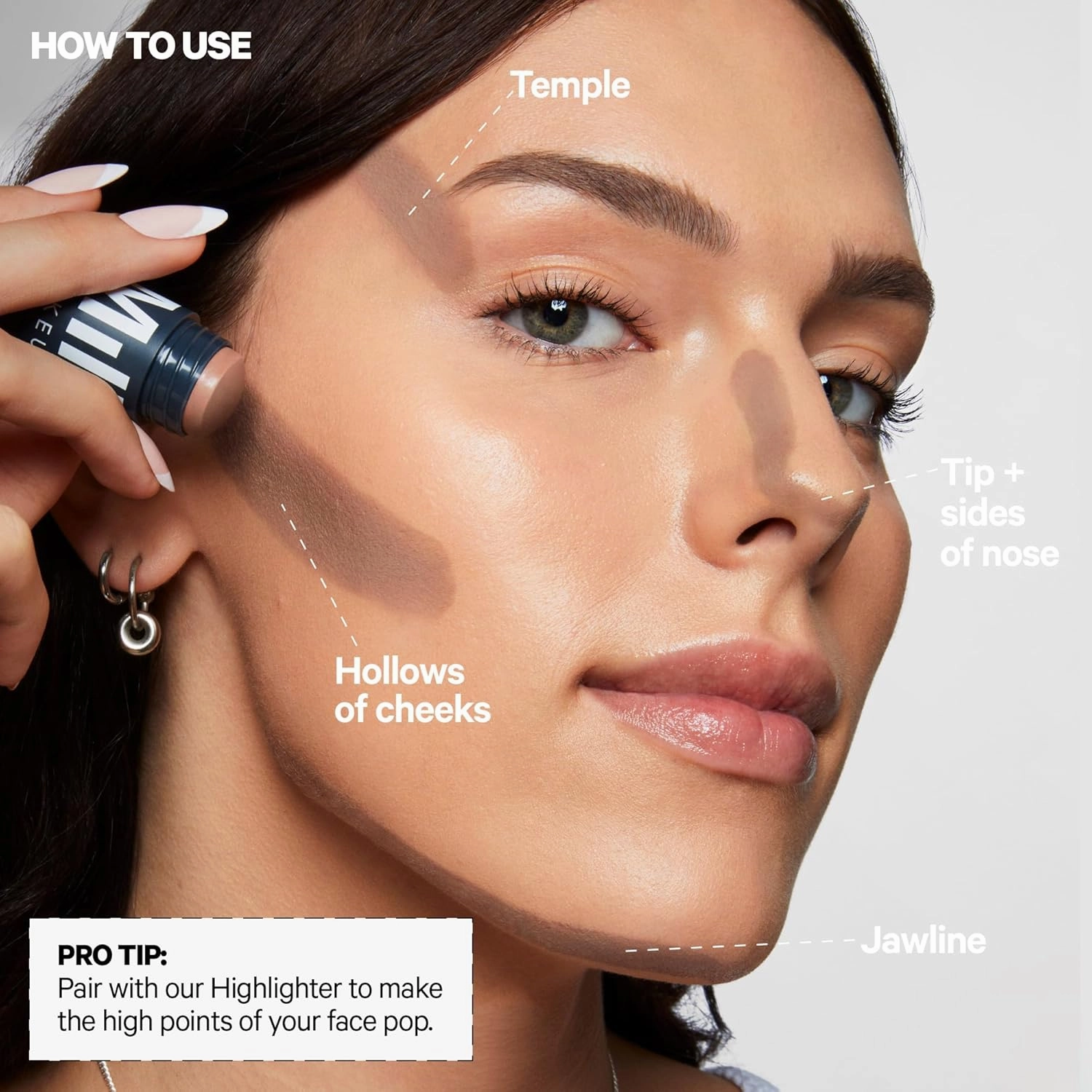 Milk Makeup Sculpt Stick – Cool-Toned Cream Contour Stick with Thyme Extract   Mango Butter – Hydrating, Buildable Formula Adds Depth   Dimension