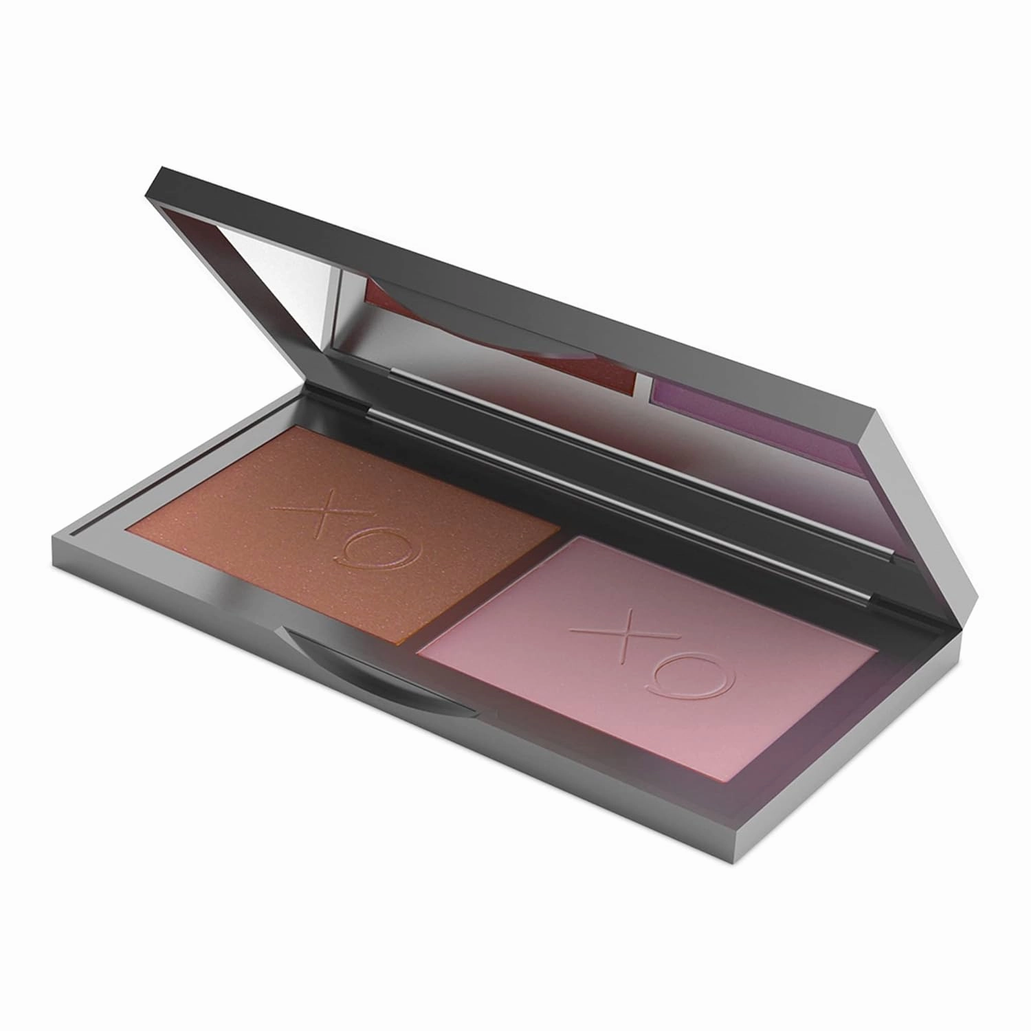 Mirabella Beauty Blush Duo, Beloved/Darling (Warm Red Brown/Matte Pink Mauve) - Mineral Pressed Powder for Cheeks - Professional, Compact & Easy-to-Apply Facial Makeup, Paraben & Talc-Free