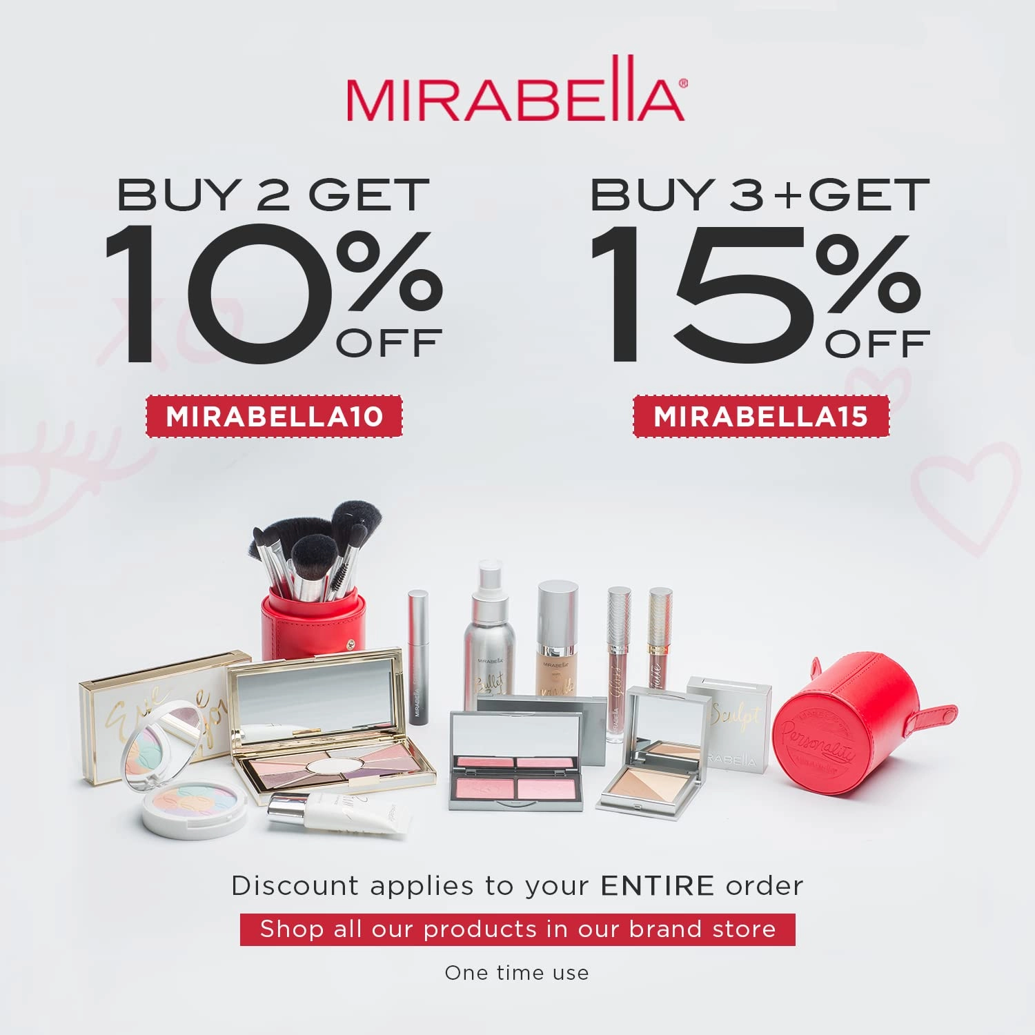 Mirabella Beauty Blush Duo, Beloved/Darling (Warm Red Brown/Matte Pink Mauve) - Mineral Pressed Powder for Cheeks - Professional, Compact & Easy-to-Apply Facial Makeup, Paraben & Talc-Free